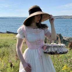 Basic Fashion [Basic] Pastel Garden Dream Pink Corset