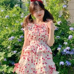 Rose Candy New Arrivals Summer Cherry Girl Set