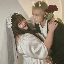 DAJUN New Arrivals Let’s Get Married Satin Dress