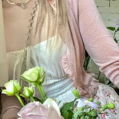 Arilf Lotus Leaf Shine Cardigan New Arrivals