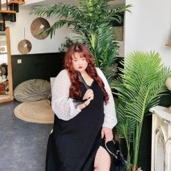 DAJUN [Curve Beauty] The Night Waltz Velvet Dress New Arrivals