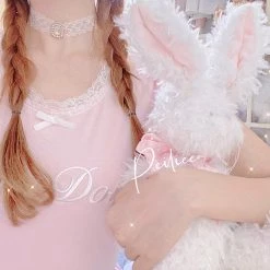 Peiliee Shop [Peiliee 3 Years Anniversary] Min Sötnos Sweet Babydoll (babygirl) Larme Cotton Top New Arrivals