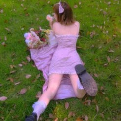 [Premium Selected] Love Diary Cherry Gingham Mini Dress [Designer Arilf] New Arrivals