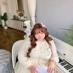 DAJUN New Arrivals [Curve Beauty] Song Of Angels Lace Dress