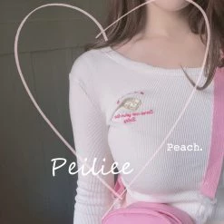 Peiliee Shop Send Me Your Love Baby Cotton Blouse Last Chance