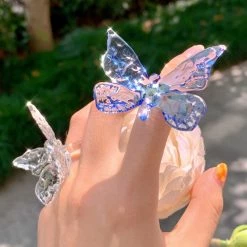 Peiliee Shop The Moment Of My Life Hand Crafted Glass Butterfly Ring 15 Peiliee Shop The Moment Of My Life Hand Crafted Glass Butterfly Ring