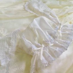 Peiliee Shop Babydoll Lolita Fashion Handmade Lace Bunny Ear Hat New Arrivals