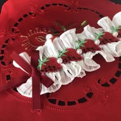 Peiliee Shop New Arrivals Handmade Strawberry Lolita Fashion Hairband
