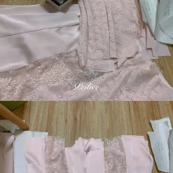Peiliee New Arrivals [Handmade] The Pink Rose Lace Corset