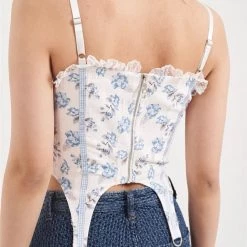 Floral Sea Corset Top (Brand Mummy Cat)