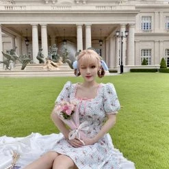 Peiliee Shop X Chic Memories [Exclusive To PeilieeShop ] Oil Painting Girls Dress