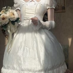 12 Studio White Rose Romance Dress