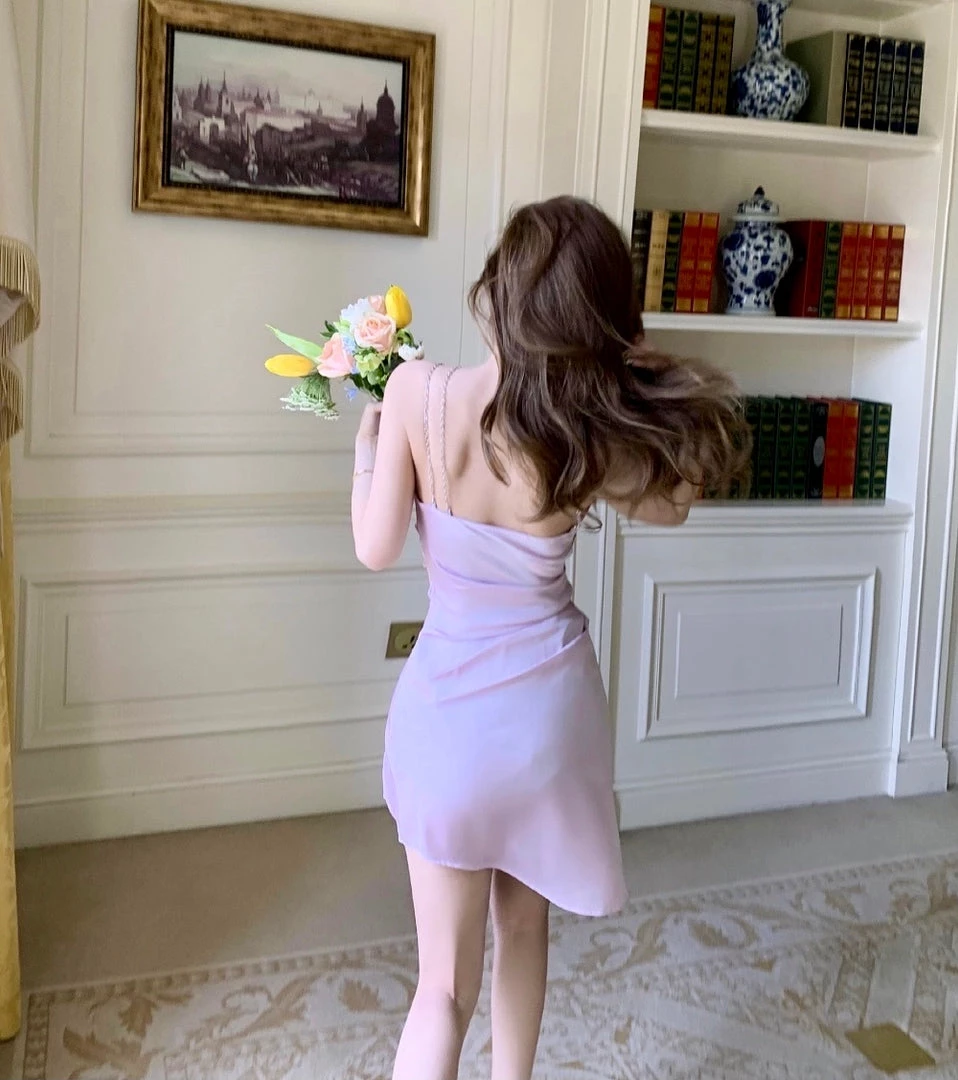 Chic Memories New Arrivals Lilac Aroma Satin Mini Dress 5 Chic Memories New Arrivals Lilac Aroma Satin Mini Dress