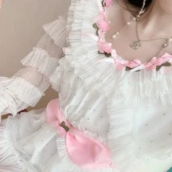 Peiliee Shop Last Chance [Premium Selected] Flower Dance Chiffon Dress (Designer SJ)