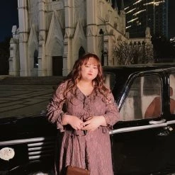 DAJUN [Curve Beauty] Roma Holidays Lace Vintage Dress New Arrivals