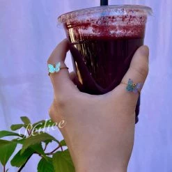 Peiliee Shop Butterfly Garden Ring New Arrivals