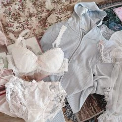 Japanese Lingerie Angel Ribbon For Stars And Roses Bra Set 44 Japanese Lingerie Angel Ribbon For Stars And Roses Bra Set