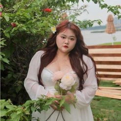 DAJUN [Curve Beauty] Spring Garden Fairy Chiffon Dress Summer 2022