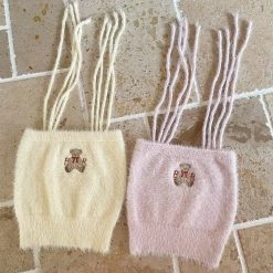 RIBERRY [Basic] Bear And You Faux Fur Top