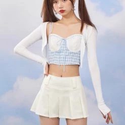 Like A Little Bird Blue Gingham Top (Brand Mummy Cat) New Arrivals