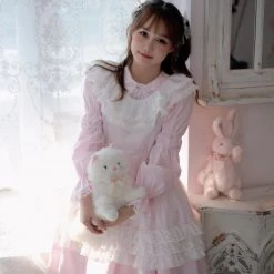 Milk Tooth Kitty In My Basket Babydoll Dress