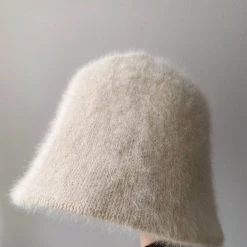 Basic Fashion Warm Me Up Wool Mix Knit Bucket Hat
