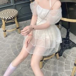 Arilf New Arrivals Minty Cloud Mini Dress Set