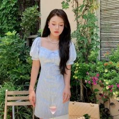 Boss JIA New Arrivals Dream Of The Love Sea Lace And Gingham Mini Dress 13 Boss JIA New Arrivals Dream Of The Love Sea Lace And Gingham Mini Dress