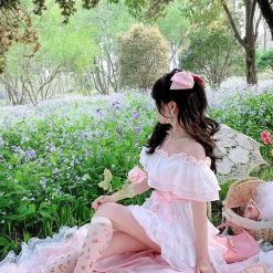 Summer Joy New Arrivals [Premium Selected] Flower Dance Floral Chiffon Dress (Designer SJ)