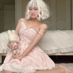 [Exclusive To PeilieeShop] Orange Blossom Gingham Dress New Arrivals