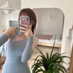 [Arilf Design] The Tender Trap Bodycon Mini Dress With Gloves Set