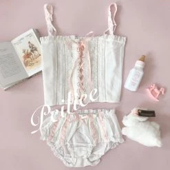 Peiliee Design New Arrivals [2020 New Version] The Snow Angel Lingerie Set