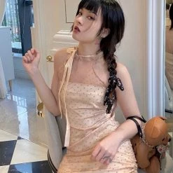 Peiliee Shop X Arilf [Sweden Warehouse] Bambi Poka Mini Dress