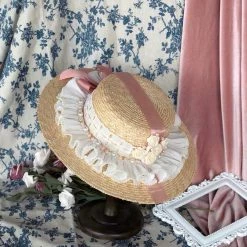 Peiliee Shop The Blooming Versailles Rose Garden Straw Hat