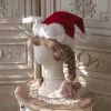 Peiliee Shop New Arrivals [2020 Version] The Sparkle Time Of The Year - Bun Bun Ear Pom Pom Faux Fur Christmas Hat