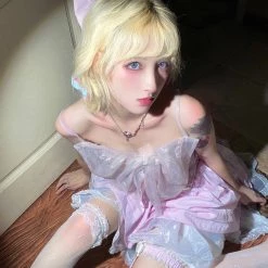 Peiliee Shop Floral Fairy Lingerie Set With Bralette And Pantie