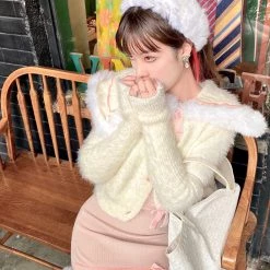 Peach Brownie Dress Coat Set By Designer Arilf