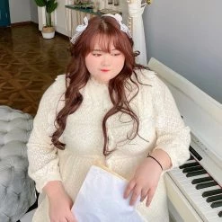 DAJUN New Arrivals [Curve Beauty] Song Of Angels Lace Dress