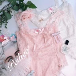 Peiliee [Handmade Lingerie] Pearly Mermaid Pastel Fairy Lace Body