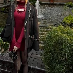 Peiliee Shop [Arilf Daily] Berry Mojito Bodycon Dress Last Chance