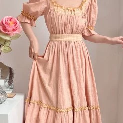 Summer 2022 Flowers And Songs Vintage Inspired Dress
