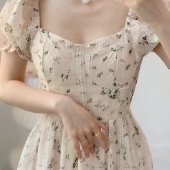 Vintage Inspired Walking In The Garden Floral Dress New Arrivals
