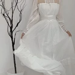 Snow Fairy Vintage Inspired Gunner Sax Dress Summer 2022