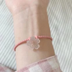 Jewelry New Arrivals Sakura Crystal Natural Gem Stone Necklace Bracelet Set