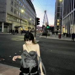 Peiliee Shop [Sweden Warehouse] Moonlight Melody Corset With Bones Last Chance