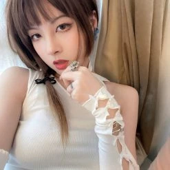 [Arilf Design] The Tender Trap Bodycon Mini Dress With Gloves Set