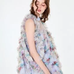 New Arrivals [Unosa] The Blossom Garden A-line Mini Dress