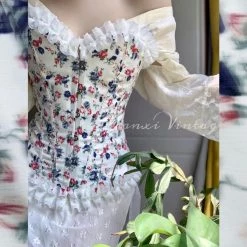 MANXI VINTAGE Rose Girl Floral Corset MANXI