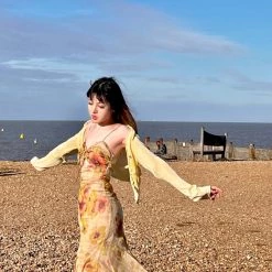 Arilf Pomegranate Flower Sea Floral Dress 45 Arilf Pomegranate Flower Sea Floral Dress