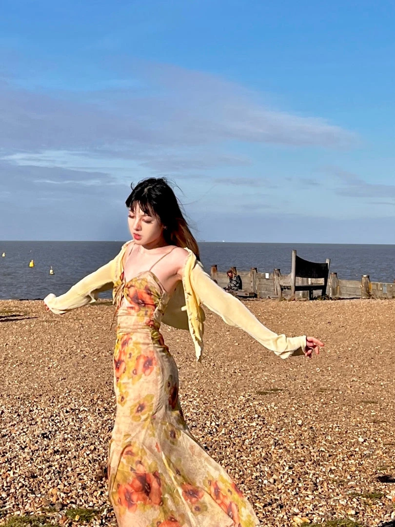 Arilf Pomegranate Flower Sea Floral Dress 22 Arilf Pomegranate Flower Sea Floral Dress